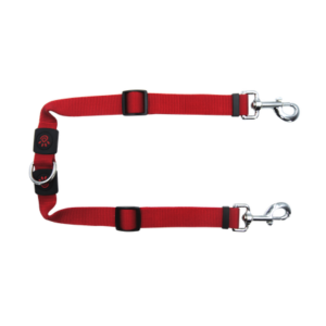 DOCO® Signature Coupler Nylon Dog Leash - Adjustable Length (DCSX2)[Color - Maroon, Size - M]