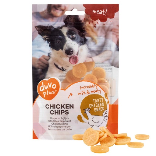 AL-51.jpg Duvo+ Meat! Chicken Chips 80g - Image 1