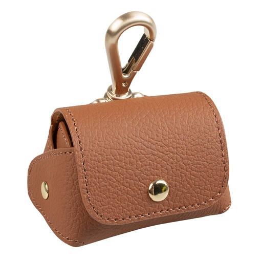AL-76.jpg Duvo+ Imitation Leather Poo Bag Dispenser Brown (With poo bag) 32x22cm - Image 1