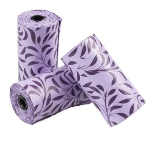 Duvo+ Poopi Dog Poo Bag Spice Purple (Lavender Fragrance) 8 x 15pcs [Count - 8]
