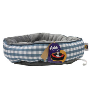 Aahha Snuggly L46 X w36 X h42Cms Flannel Blue Grey Checkered