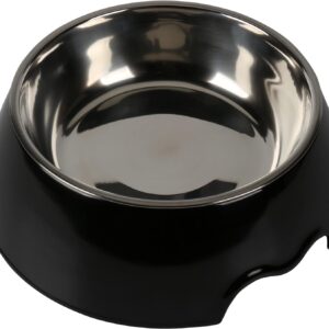 Nutrapet Melamine Round Bowl Black XL:27 *9Cms 1400/ml47.2oz