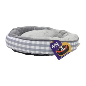Aahha Snuggly L46 X w36 X h42Cms Flannel Grey Checkered