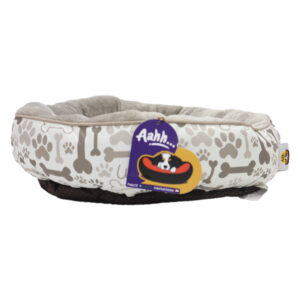 Aahha Snuggly L46 X w36 X h42Cms Flannel Beige Paw & Bones