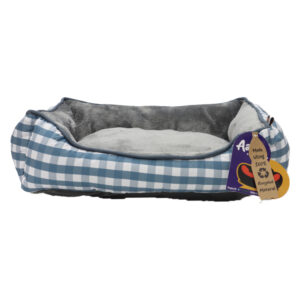 Aahha Squarey L46 X w36 X h42Cms Flannel Blue Grey Checkered
