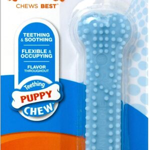 Nylabone Puppy Chew Dental Bone - Blue Petite