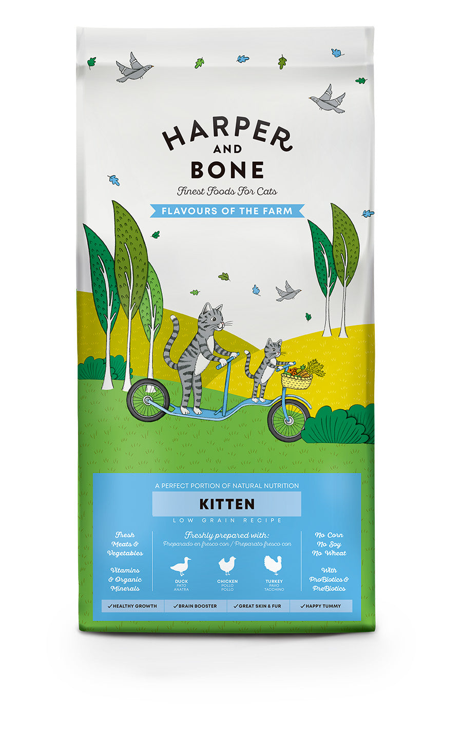 170204355877845905.jpg Harper and Bone Cat Kitten Flavours of the Farm 5kg - Image 1
