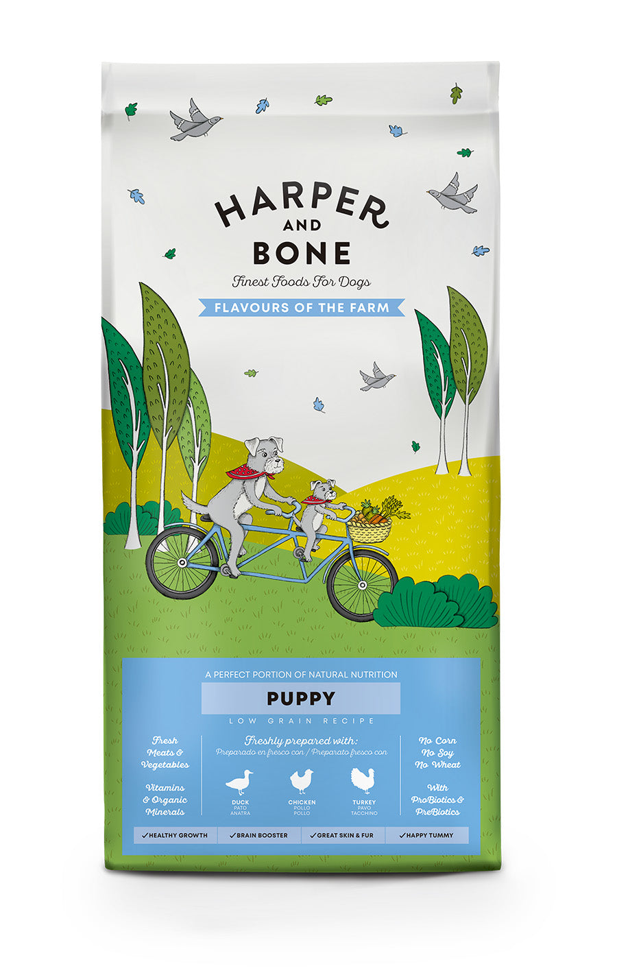 17020435621366372829.jpg Harper and Bone Puppy Dog Flavours of the Farm 12kg - Image 1