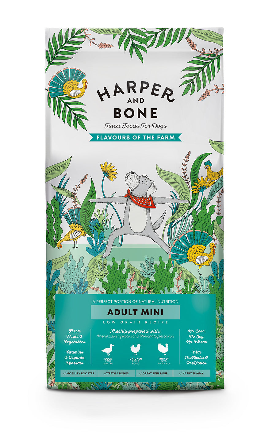 17020435631561758679.jpg Harper and Bone Adult Dog Mini Flavours of the Farm 10kg - Image 1