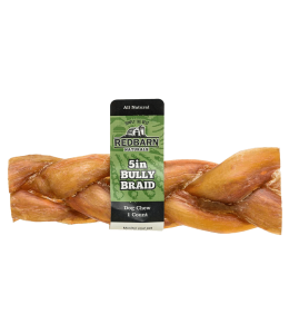 Red Barn Braided Bully Stick 5inc