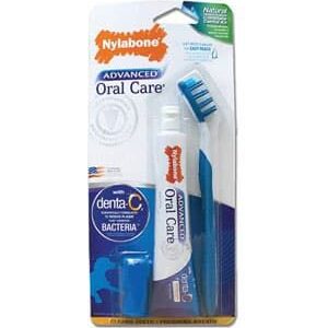 Nylabone Advanced Oral Care Natural Dog Dental Kit