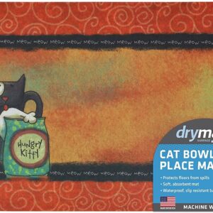 Dry Mate Cat Place Mat Good Kitty 12X20 In
