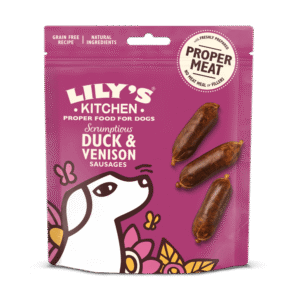 Lily's Kitchen Scrumptious Duck & Venison Sausages Dog Treats (70g)
