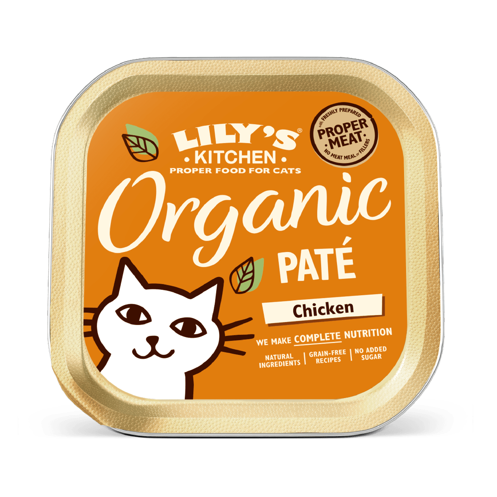 17146321891510589312.png Lily's Kitchen Organic Chicken Dinner Wet Cat Food (85g) - Image 1