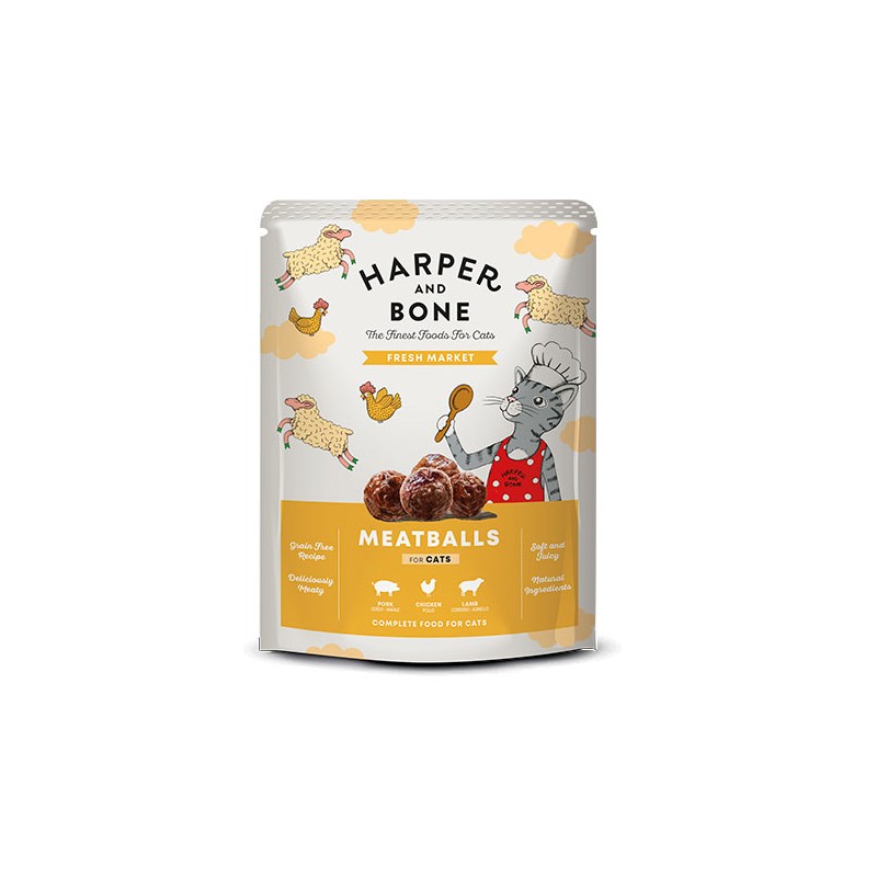 17190441921241409047.jpg Harper and Bone Cat Pouch Adult Fresh Market FARM 85G - Image 1
