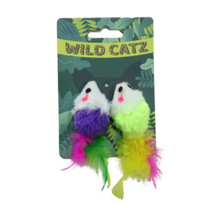 Wild Catz Wild Mice Cat Toy - 4.5 x 2.5 x 10cm