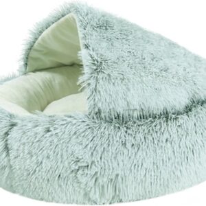 Grizzly Snuggle Cat Bed Green - 50cm