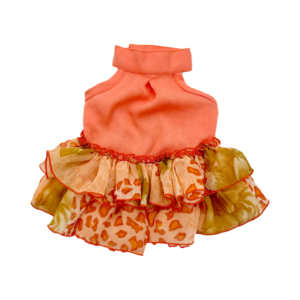 Coco Pets PEACH RUFFLES Dress- LAR
