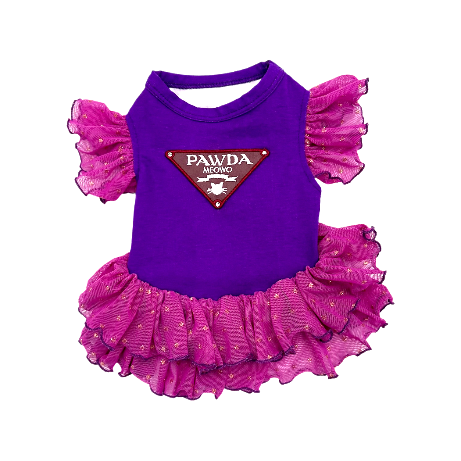 1725887608760293654.png Coco Pets PAWDA MEOWO Dress- XSM - Image 1
