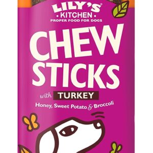 Lily's Kitchen Dog Chew Sticks w/ Turkey Dog Treats (120g)