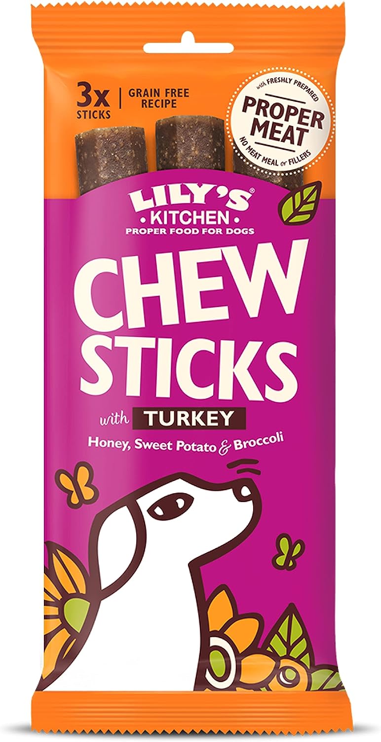 1731071762637623715.jpg Lily's Kitchen Dog Chew Sticks w/ Turkey Dog Treats (120g) - Image 1
