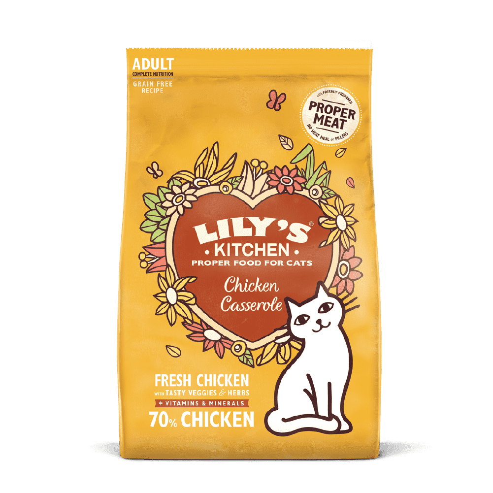 1731071811480050836.png Lily's Kitchen Chicken Casserole Dry Food for Cats (800g) - Image 1