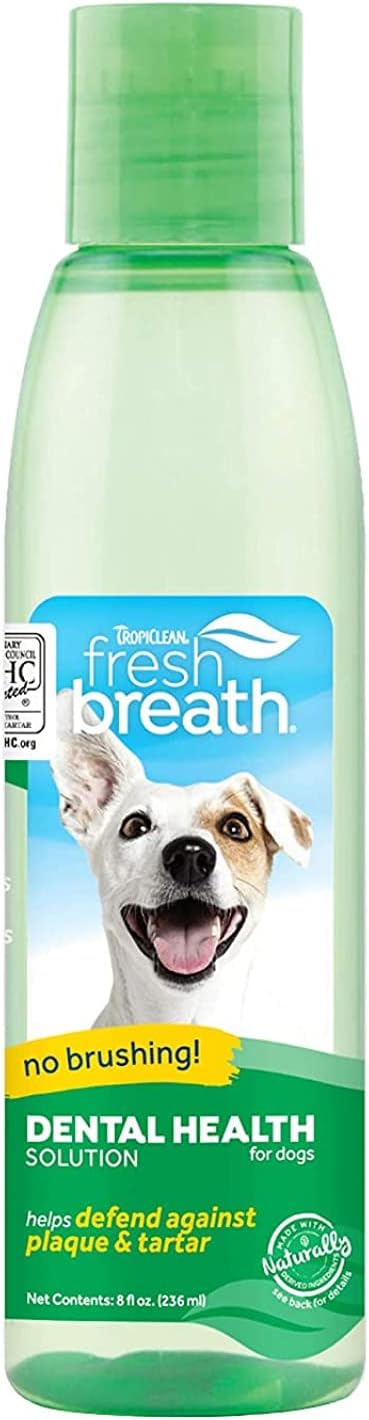 17527639791676040036.jpg TropiClean Fresh Breath Dental Health Solution for Dogs, 16oz - Image 1