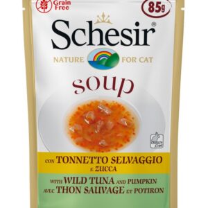 Schesir Cat Wet Soup With Wild Tuna and Pumpkin 85g
