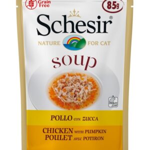 Schesir Cat Wet Soup Chicken with Pumpkin 85g