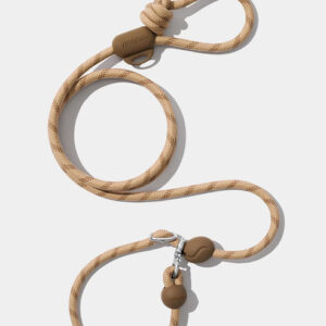VETRESKA Connect Hands-Free Rope Leash for Pets (Coffee)