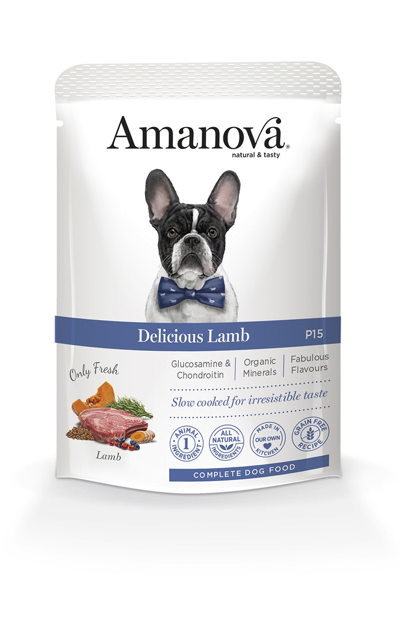 17616385582049108000.jpg Amanova Pouch Adult Delicious Lamb Wet Food 100g. P15 - Image 1