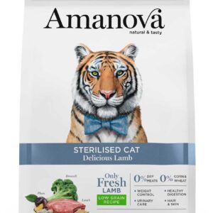 Amanova Cat Sterilised Delicious Lamb Dry Food 4 Kg