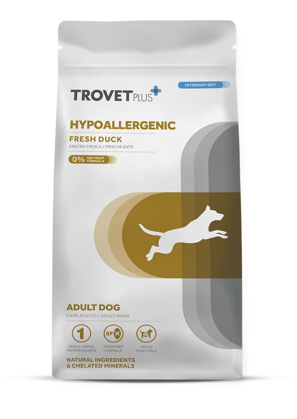 17616385672046573245.jpg Trovet Plus Adult Dog Hypoallergenic Duck Dry Food 10 Kg - Image 1