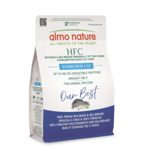 Almo Nature Adult Sterilised - Sea Bass and Sea Bream Dry Food 300 g