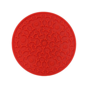 Nutrapet Slurpy orbit 15cm Red -Slow Feeder Mat for Bowls