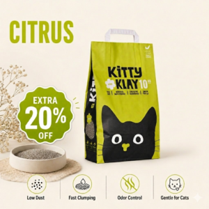 Kitty Klay Bentonite Clumping Cat Litter - Citrus 10Kg