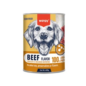 Wanpy Complete PÃ¢tÃ© Canned Food for Dogs (Beef)  400g