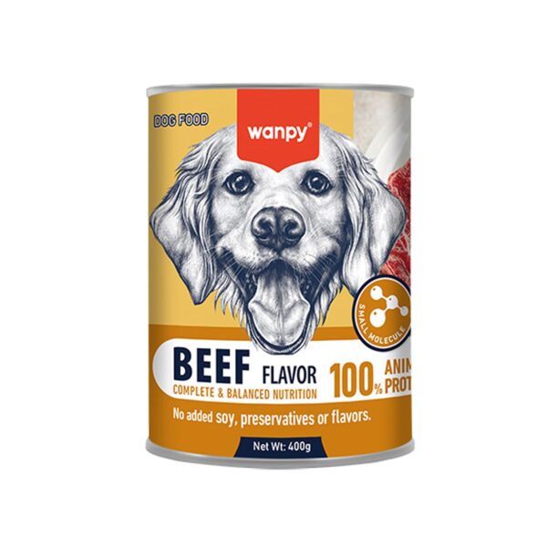 Wanpy Complete PÃ¢tÃ© Canned Food for Dogs (Beef)  400g