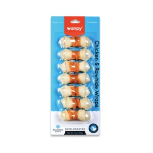 Wanpy Chicken & Rawhide - Wraps -7pcs(90g)