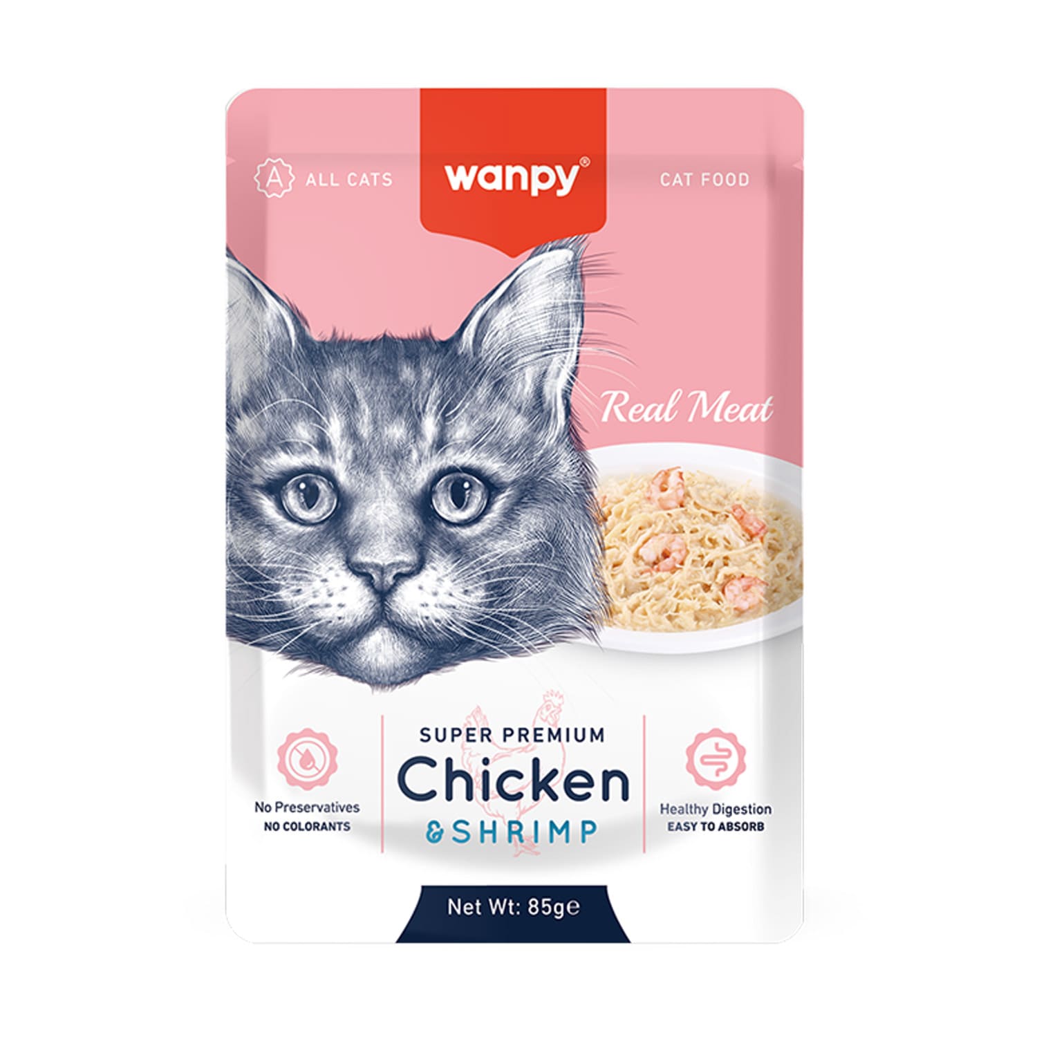 Chicken-Shrimp-Cat-1.jpg WANPY Chicken & Shrimp For Cat 85g - Image 1