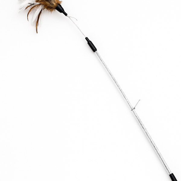 Nutrapet Feather Flick Cat Wand White