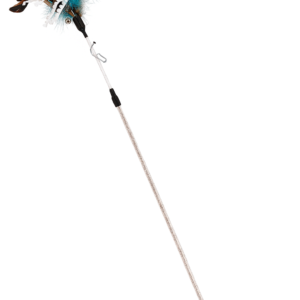 Nutrapet Feather Flick Cat Wand Blue