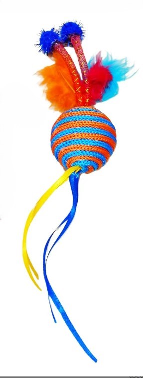 Screenshot202024-09-0420150745.jpg Wild Catz Flying Bobber Fabric, Feature Cat Toy - Mulitcolor - 1pc - Image 1