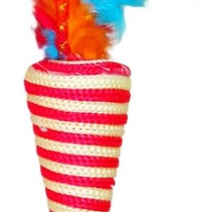 Wild Catz Cat Scone Fabric, Feature Cat Toy - Multicolors