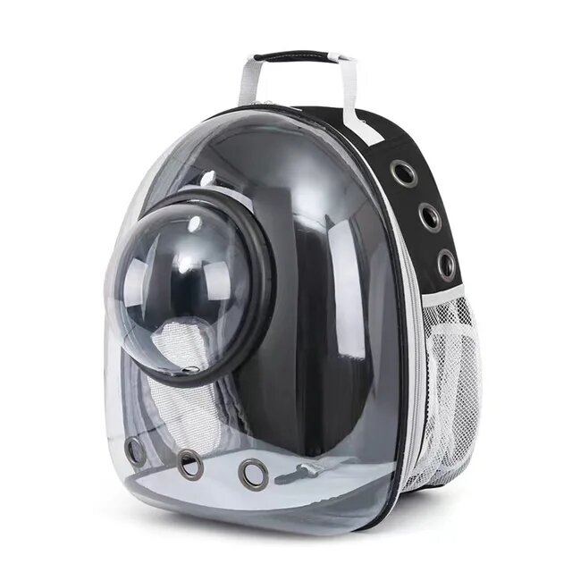 Transparenter-Raumkapsel-Katzen-tr-ger-Haustier-rucksack-f-r-stilvolle-und-sichere-Reisen-mit-Ihrem-pelzigen.jpg_640x640.jpg_2028129.jpg Petstranaut Bobble Backpack Black - Image 1