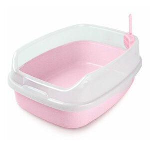 Nutrapet Cat Toilet XL Deodorized Cat Litter Box Pink 62*46*23 cm