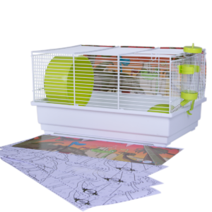 VOLTREGA SPAIN HAMSTER CAGE 118 WHITE 50.5 cm28 cm26.5 cm1.62