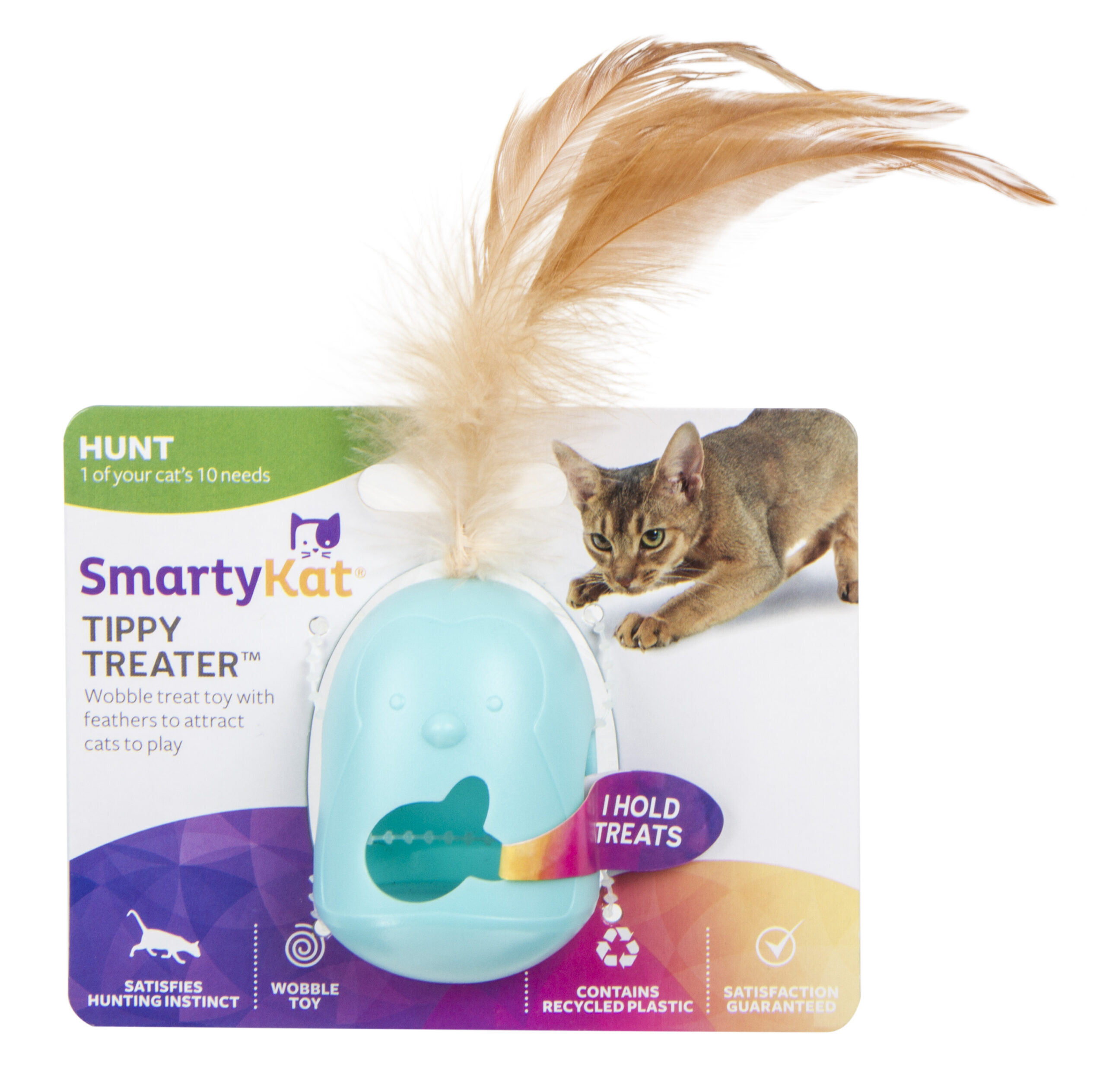 main-1036.jpg SmartyKat® Tippy Treater™ Wobbler Cat Toy and Treater - Image 1