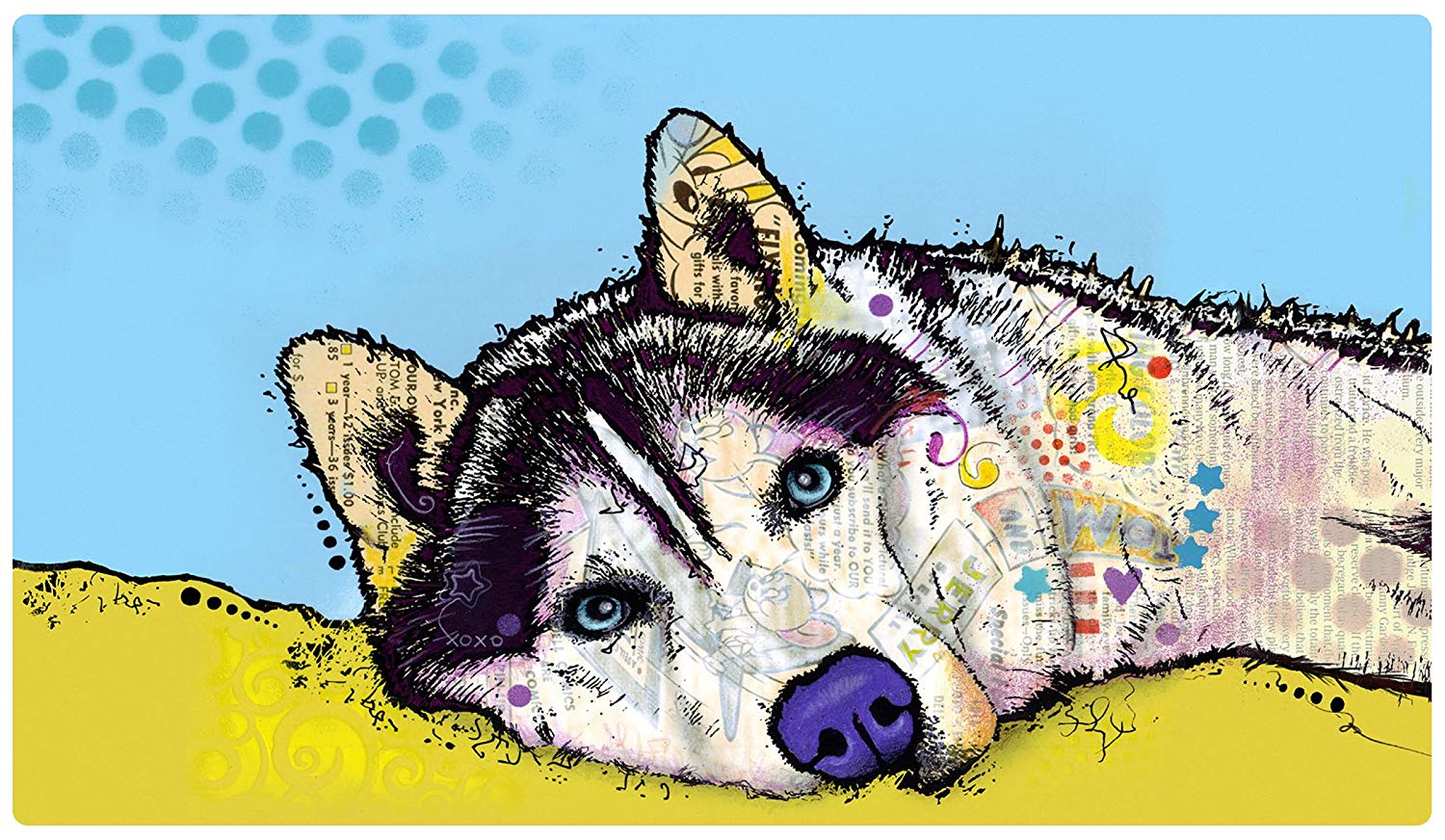 main-105.jpg Dry Mate Placement Mats For Dogs Siberian Husky 16 X 28 Inches - Image 1