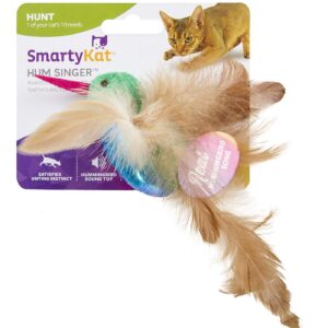SmartykatÂ® Hum Singerâ„¢ Humming Bird Electronic Sound Cat Toy